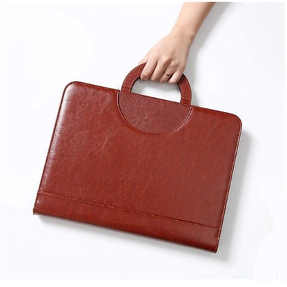 Leather Folder A4 Document Holder Portfolio