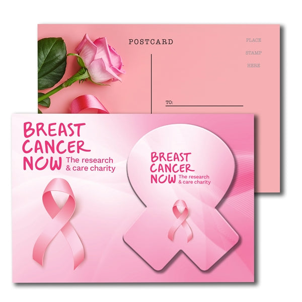 Post Card with Full Color Awareness Ribbon Coaster