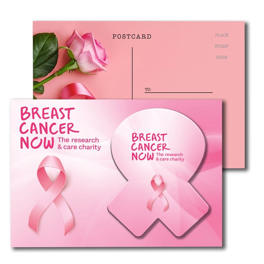 Post Card with Full Color Awareness Ribbon Coaster