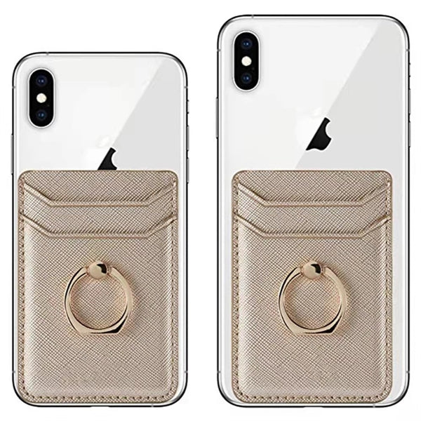 Card Holder with Metal Ring Phone Stand
