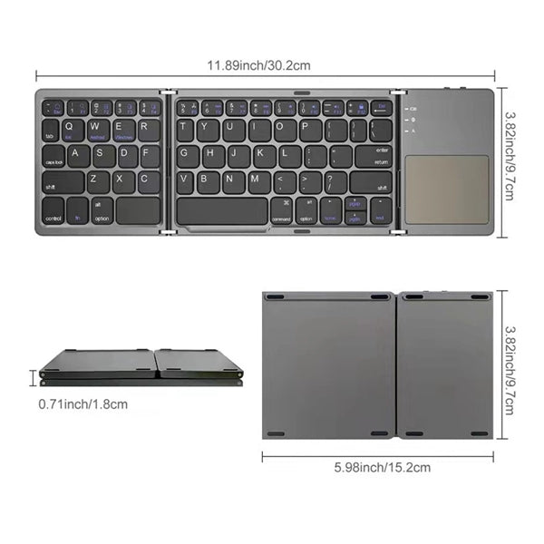 Foldable Bluetooth Keyboard