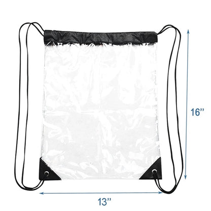 Clear PVC Drawstring Backpack