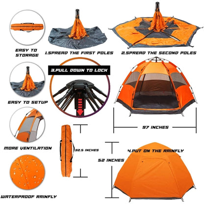 Instant Pop Up Family Camping Tent
