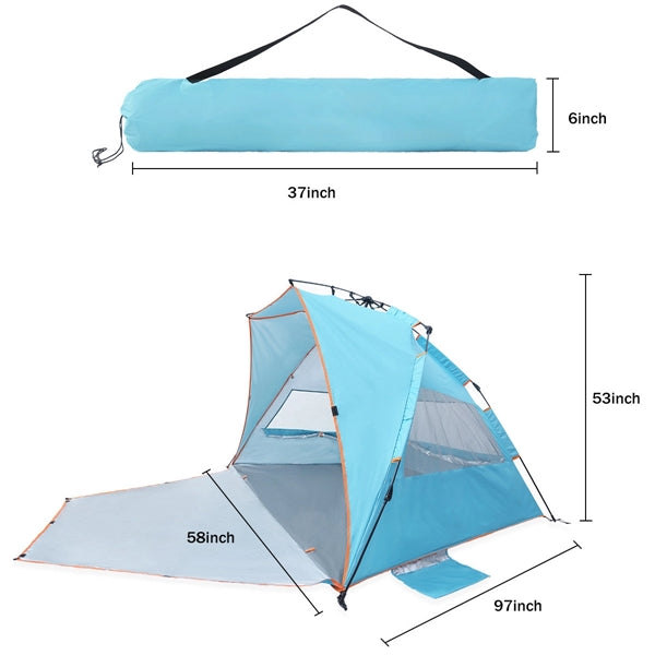 POP Up Beach Tent with Mat