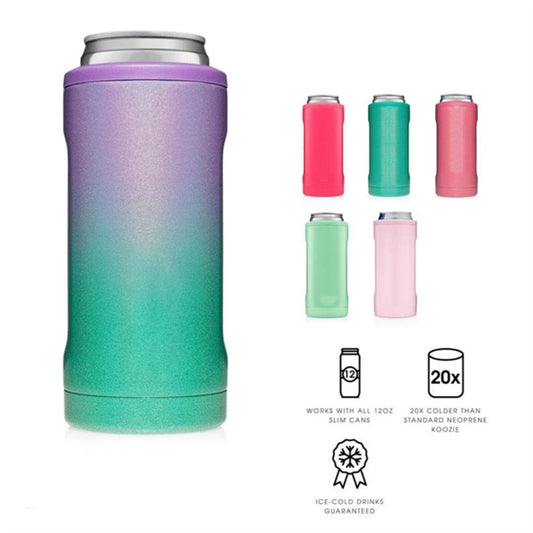 Double-walled Stainless Steel  Cooler for 12 Oz Slim Cans