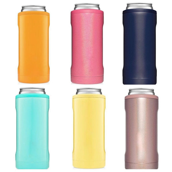 Double-walled Stainless Steel  Cooler for 12 Oz Slim Cans