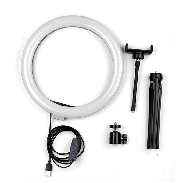 10"LED Ring Light With Tripod Stand Phone Holder