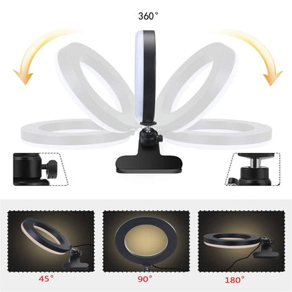 6 Inch Selfie Ring Light with Clamp
