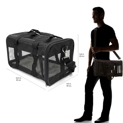 Basics Soft-Sided Mesh Pet Travel Carrier