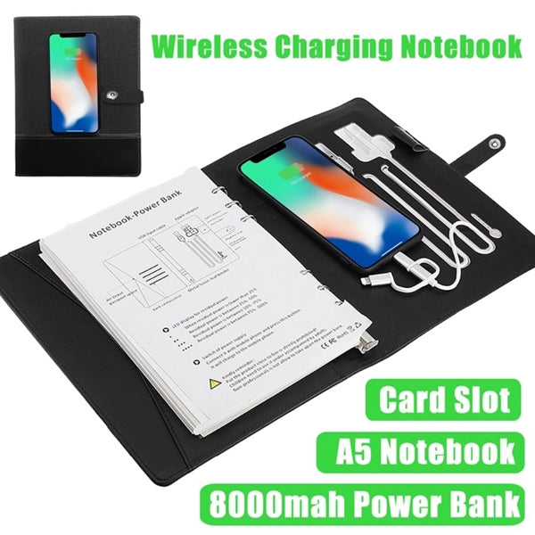 Multi-Function Wireless Charging Notebook