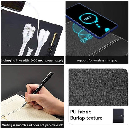 Multi-Function Wireless Charging Notebook