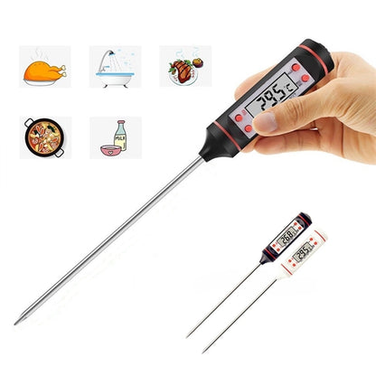 Digital Cooking Thermometer With Stainless Probe