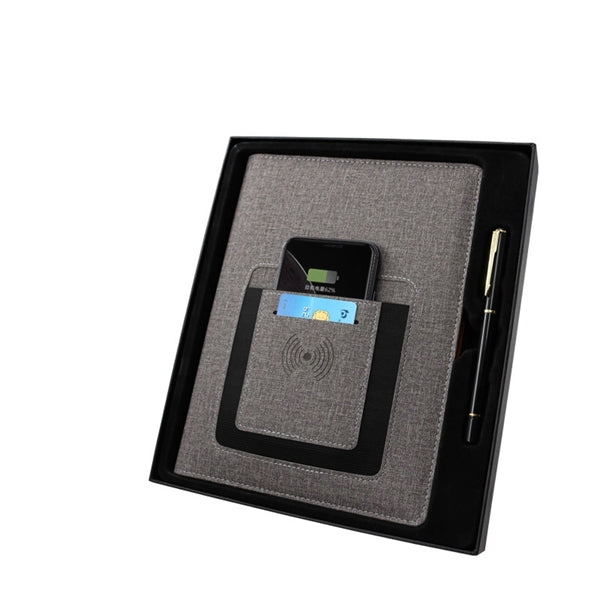 LED LOGO 8000mAh Charging NoteBook with USB Drive Gift Set