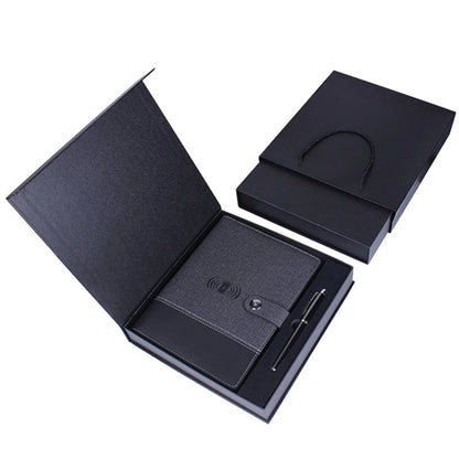 LED LOGO 8000mAh Charging NoteBook with USB Drive Gift Set