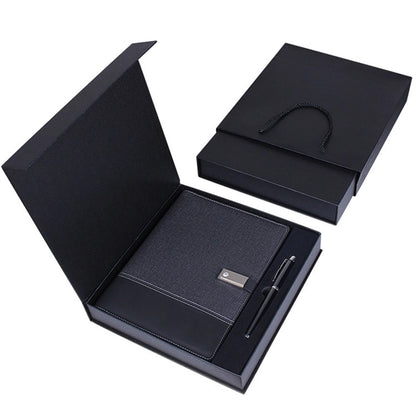 LED LOGO 8000mAh Charging NoteBook with USB Drive Gift Set