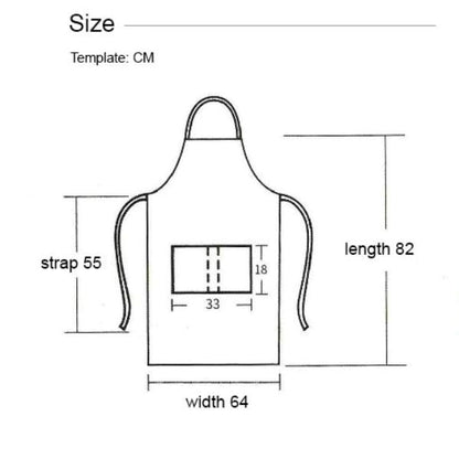 14 oz. Custom Canvas Kitchen Apron w/ 2 front pockets