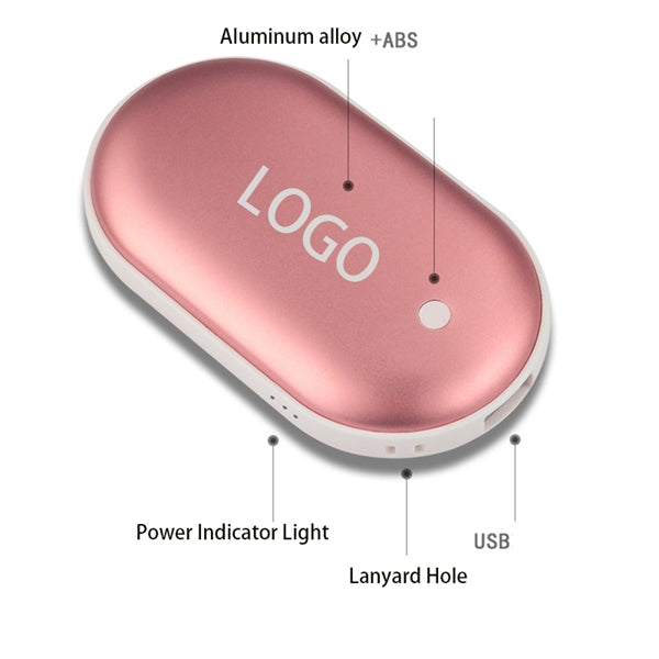 Oval Power Bank With Hand Warmer 2400mAh