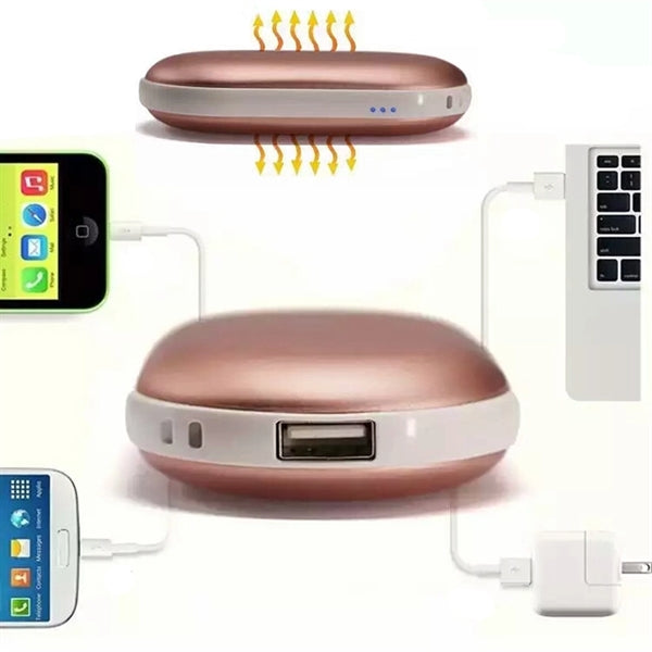 Oval Power Bank With Hand Warmer 2400mAh