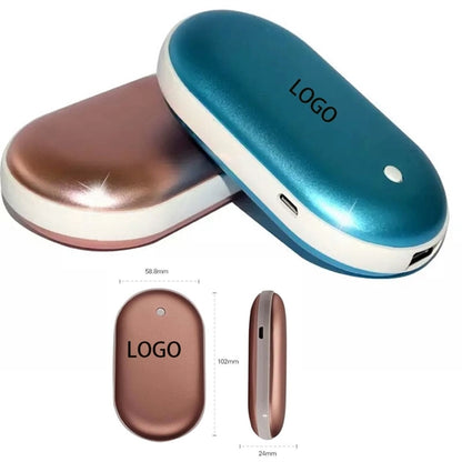 Oval Power Bank With Hand Warmer 2400mAh