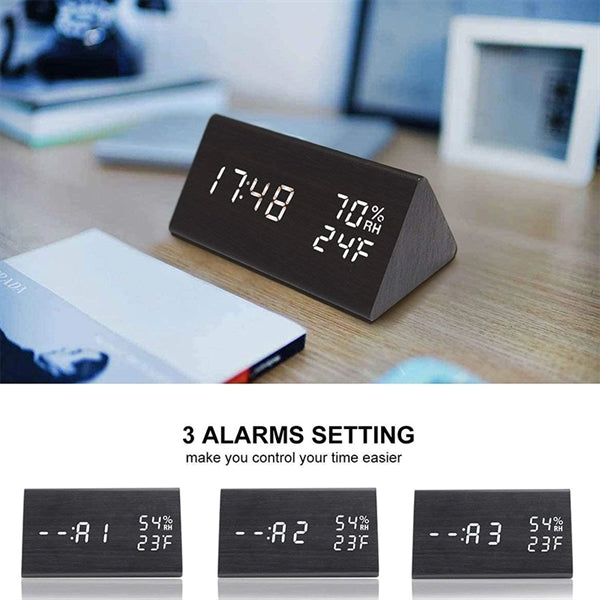 Wooden Alarm Clock