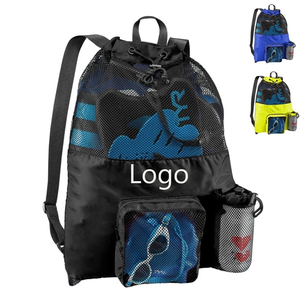 Waterproof Drawstring Backpack for Wet Swimming Gear.