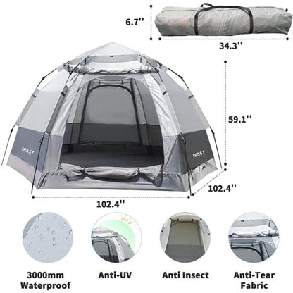4 Person Outdoor Pop Up Camping Tent