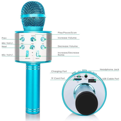 3-in-1 Portable Handheld Wireless Karaoke Microphone Q37