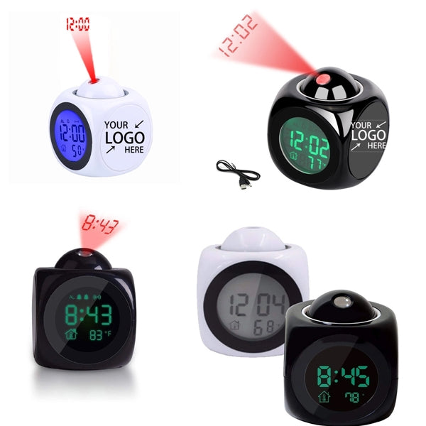 LED Projection Alarm Clock