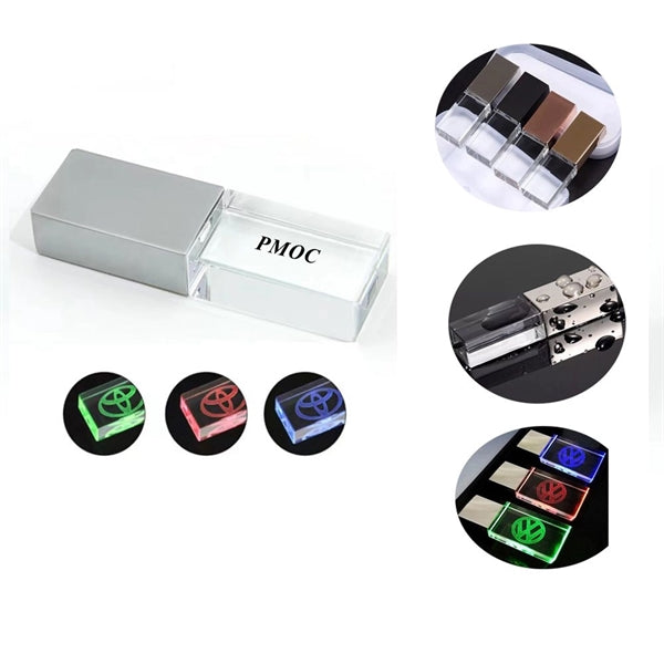 Crystal USB with Light Flash