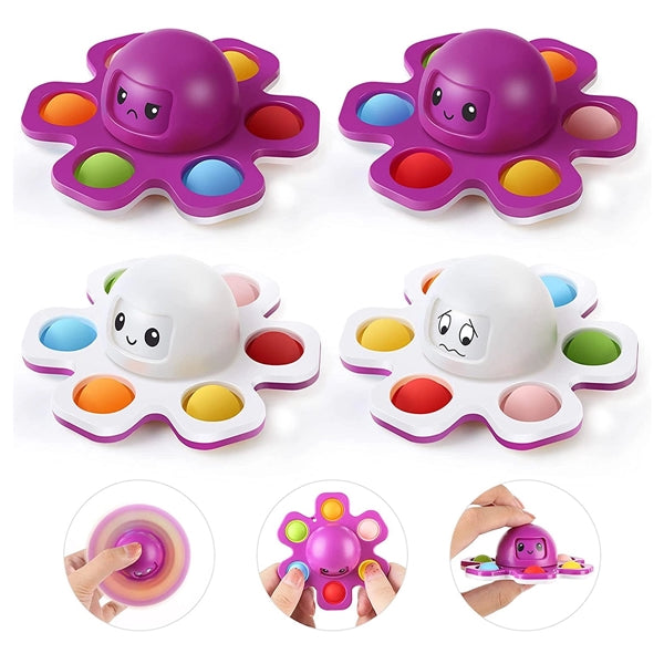 Face Changing Octopus Pop Fidget Spinners