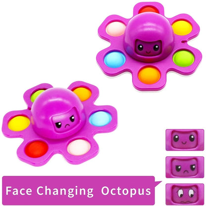 Face Changing Octopus Pop Fidget Spinners