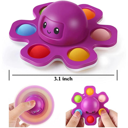 Face Changing Octopus Pop Fidget Spinners