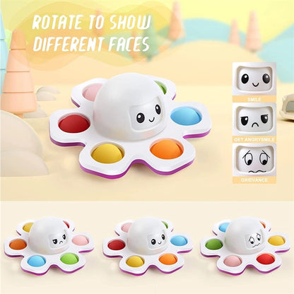 Face Changing Octopus Pop Fidget Spinners