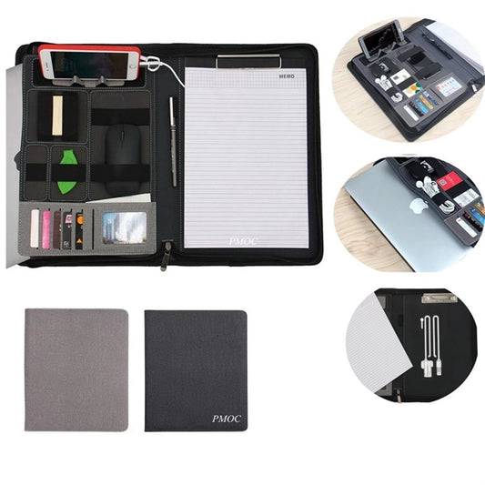 Multifunction Wired Charging Portfolio File Folder