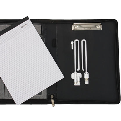 Multifunction Wired Charging Portfolio File Folder