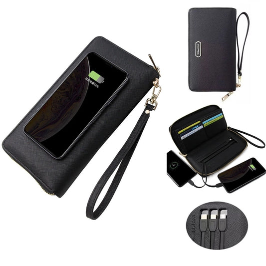 Multifunction Business Wallet With Wireless Charging