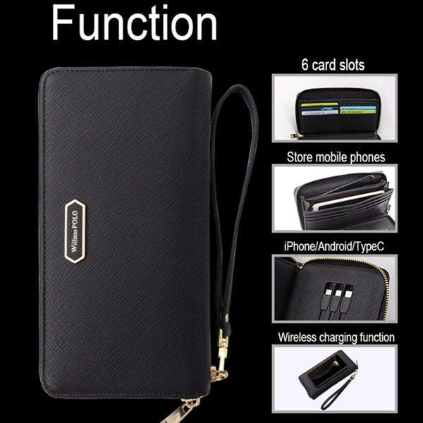 Multifunction Business Wallet With Wireless Charging