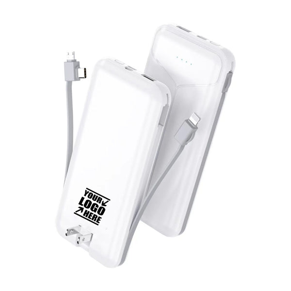 Power bank with charging cable