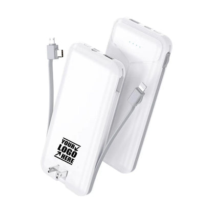 Power bank with charging cable