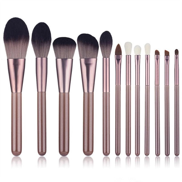 12 PCS Makeup Brush Full Set Beginner Beauty Tools