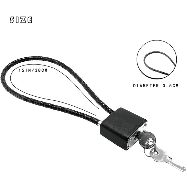 15" Cable Padlock