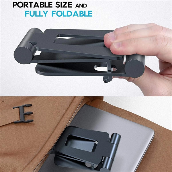 Fully Foldable, Adjustable Aluminum alloy Desktop Phone Hold