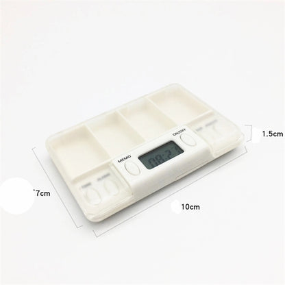 Pill box with alarm clock