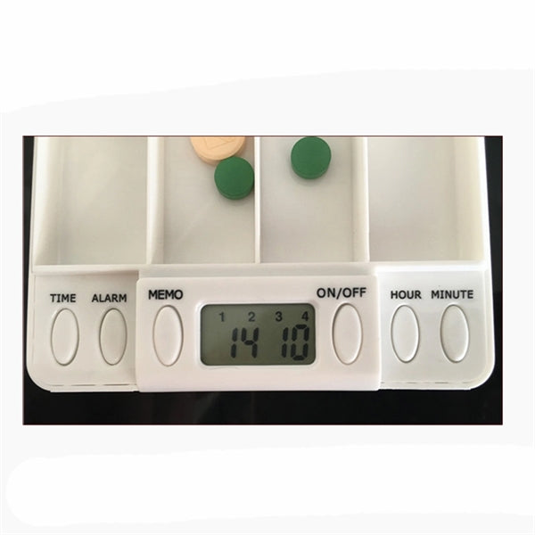 Pill box with alarm clock