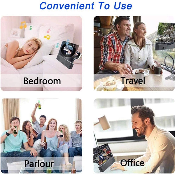 12 inch 3D phone screen magnification with bluetooth speaker