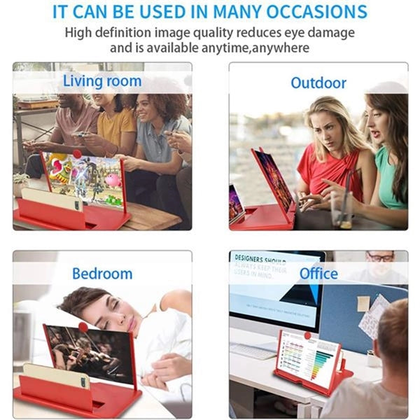 12'' 3D Phone Screen Amplifier