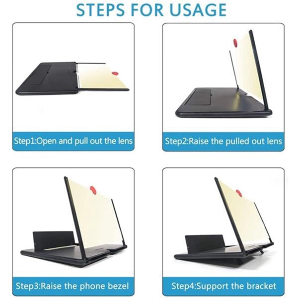 12'' 3D Phone Screen Amplifier