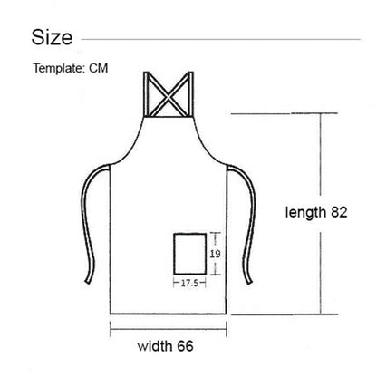 14 oz Canvas Kitchen Apron w/ Detachable Strap & Pockets