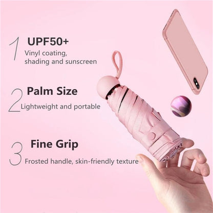 Mini Windproof Folding Travel Sun and Rain Umbrellas
