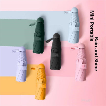 Mini Windproof Folding Travel Sun and Rain Umbrellas